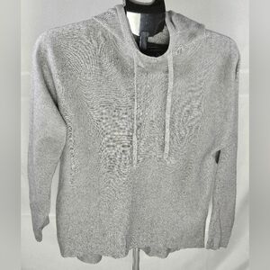 Quince Elevated Basic Closet Staple Hooded Pullover Sweater, Medium